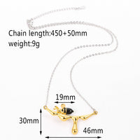 Bee and Dripping Honey Necklace