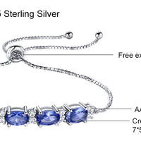 Blue Topaz Christmas Bracelet