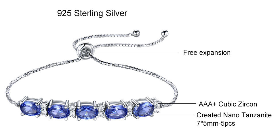 Blue Topaz Christmas Bracelet