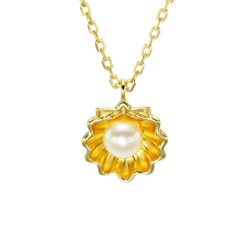 Natural Freshwater Pearl Frosted Necklace