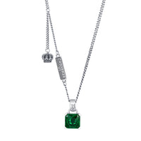 Royal Emerald Crown Necklace