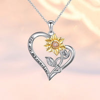 Sunflower Heart Necklace