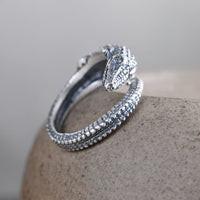 Retro Matte Crocodile Ring