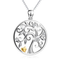 Hollow Out Life Tree Necklace