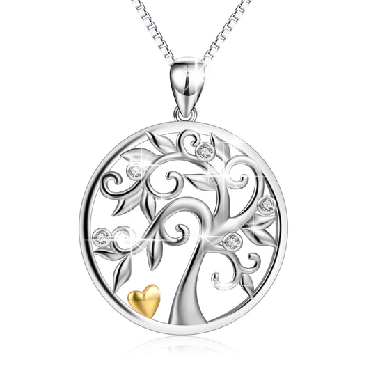 Hollow Out Life Tree Necklace