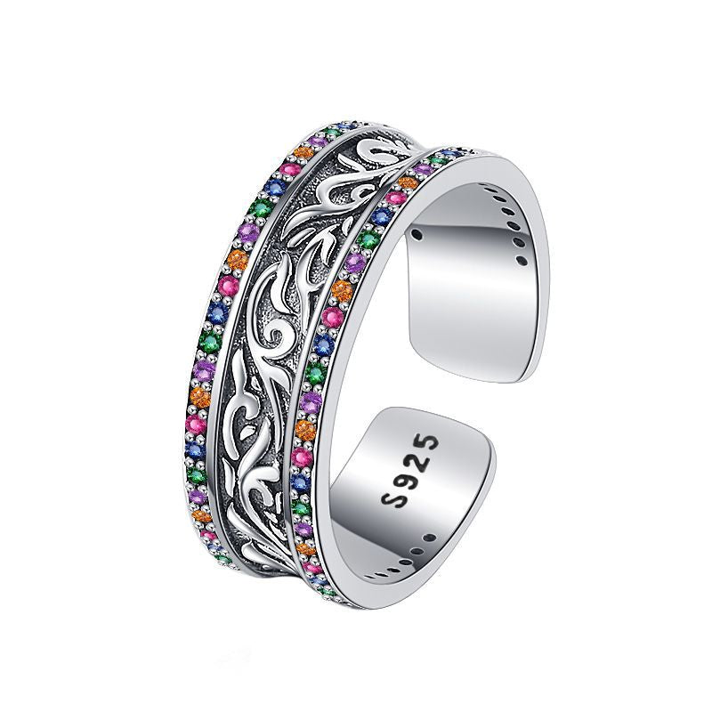 Tang Grass Rattan Flower Ring