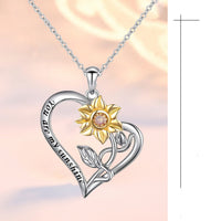 Sunflower Heart Necklace
