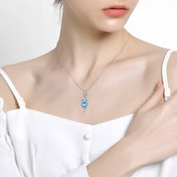 Blue Owl Bead Pendant