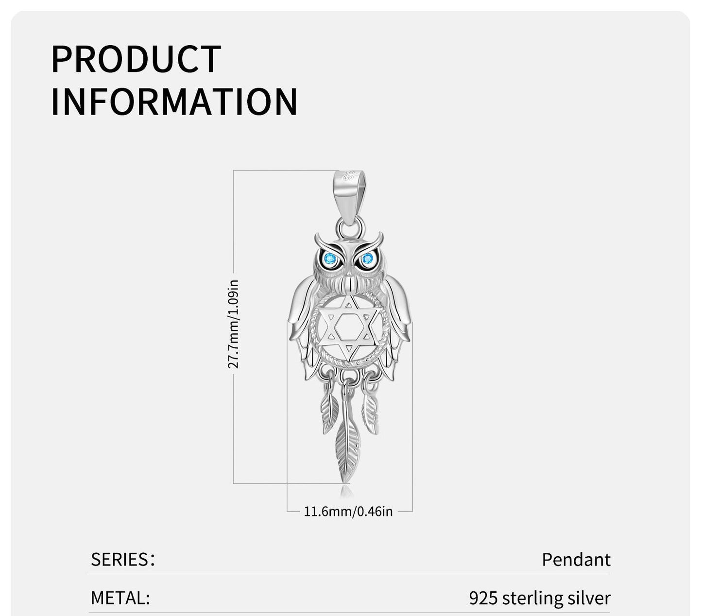 Owl Dream Catcher Pendant