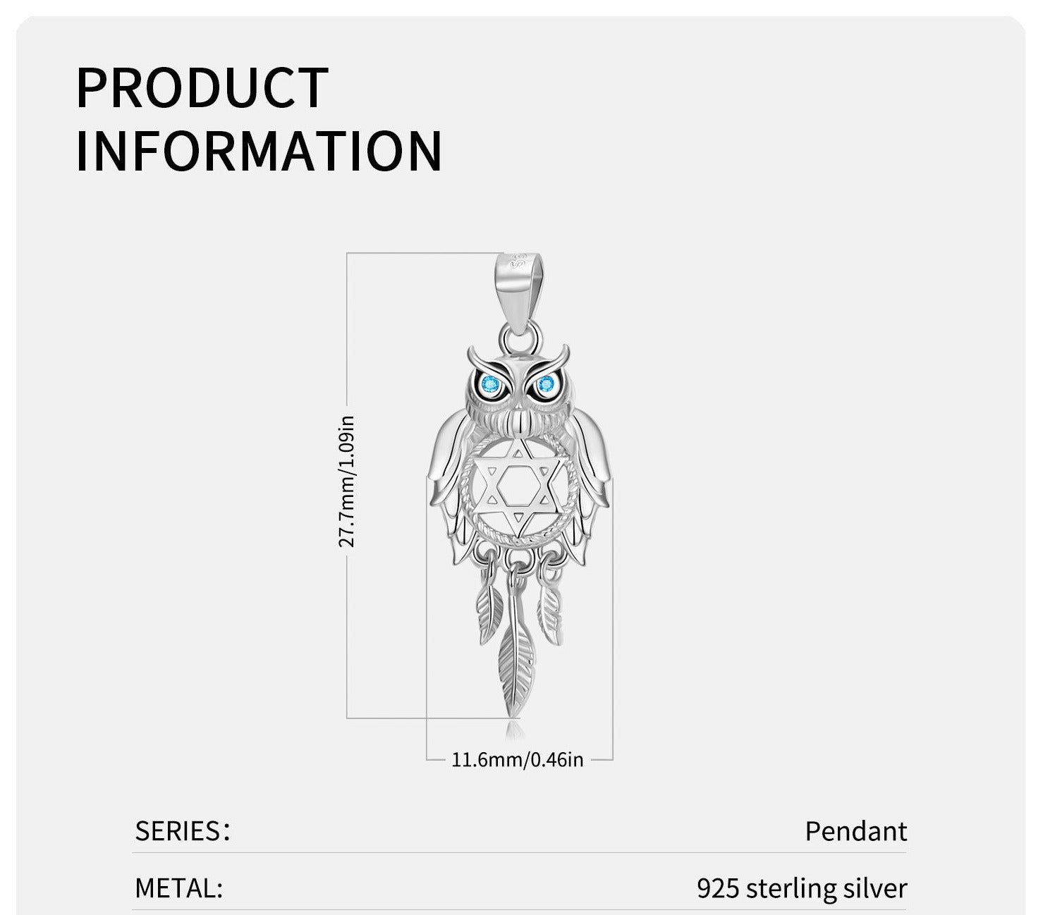 Owl Dream Catcher Pendant