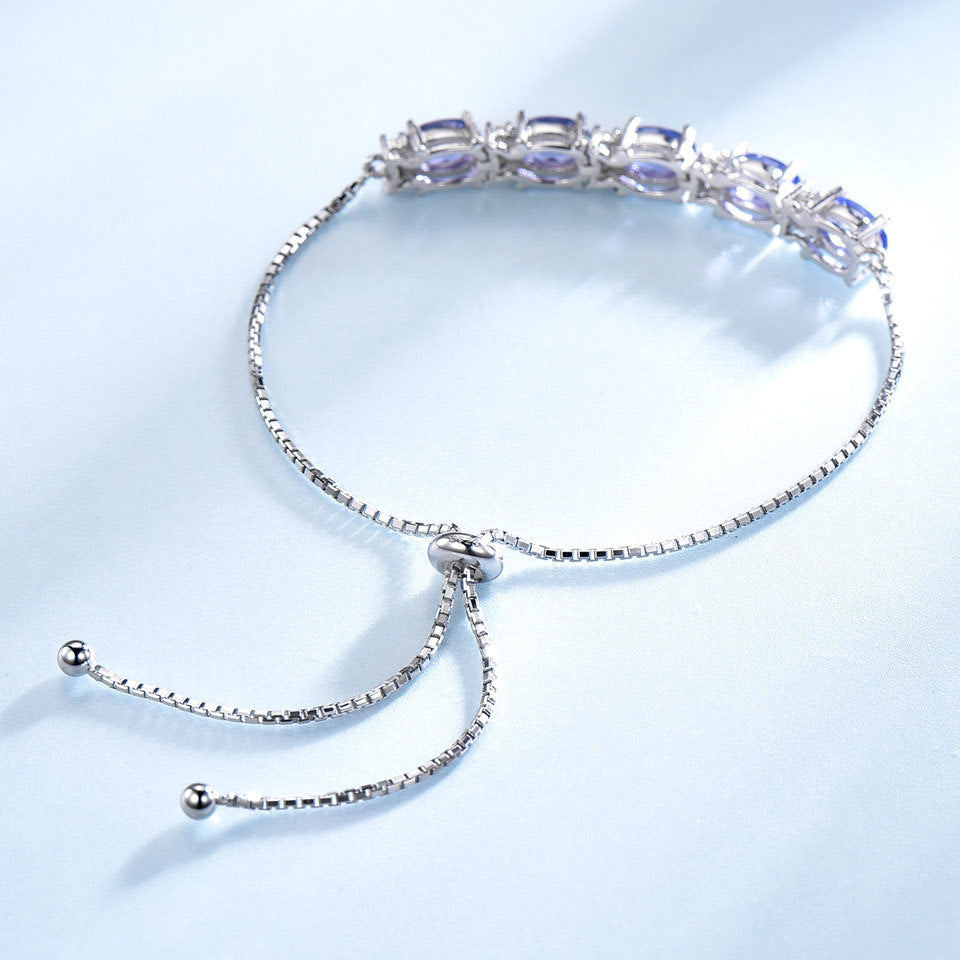 Blue Topaz Christmas Bracelet