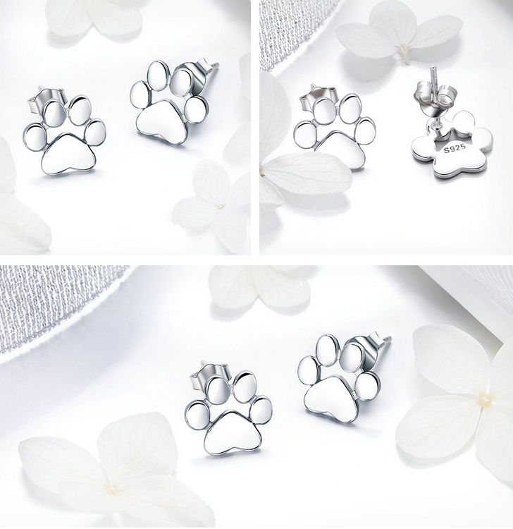 Dog Paw Earrings