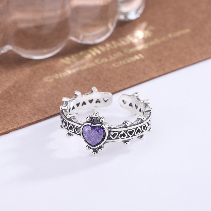 Vintage Love Crown Ring