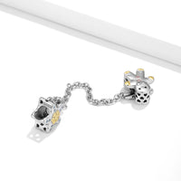 Snowman with Five-Pointed Star Snowflake Beads