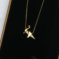 Origami Dinosaur Necklace
