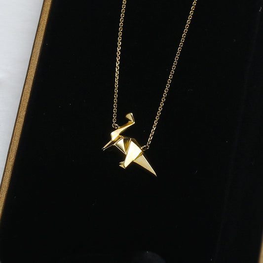 Origami Dinosaur Necklace