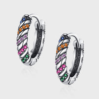 Multi-Color Striped Earrings