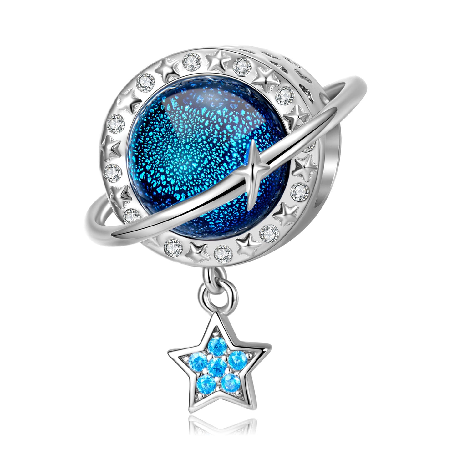 Starry Sky Blue Star Bead