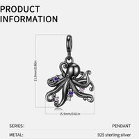 Black Octopus Necklace