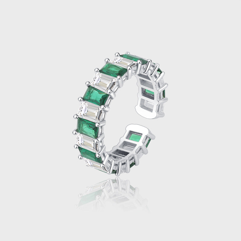 Square Emerald Ring