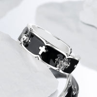 Black Iris Crown Ring