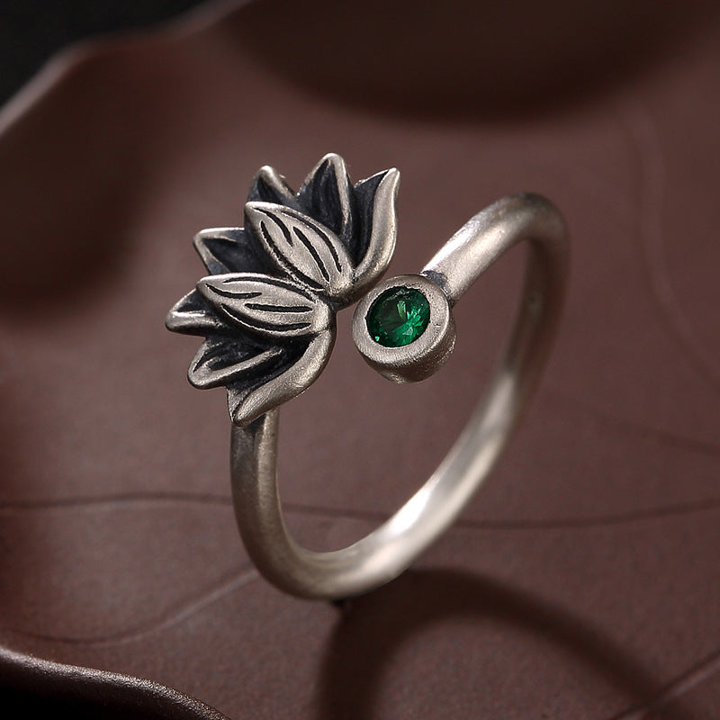 Glazed Lotus Ring