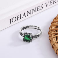 Green Royal Emblem Ring