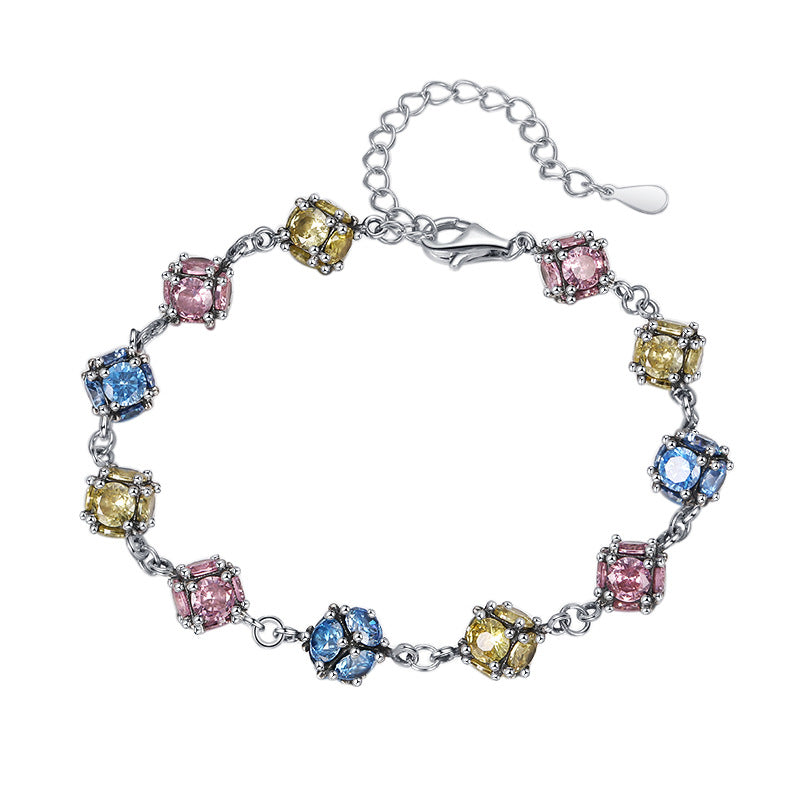 Colored Glass Balls Bracelet