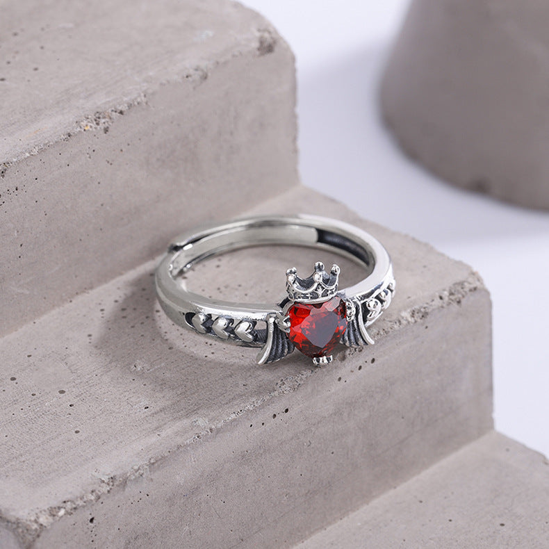 Crowned Heart Ring