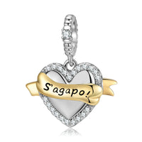 Love You Beads with Greek Tag: S'agapo