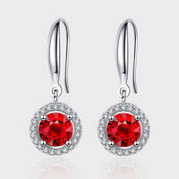 Pomegranate Red Earrings