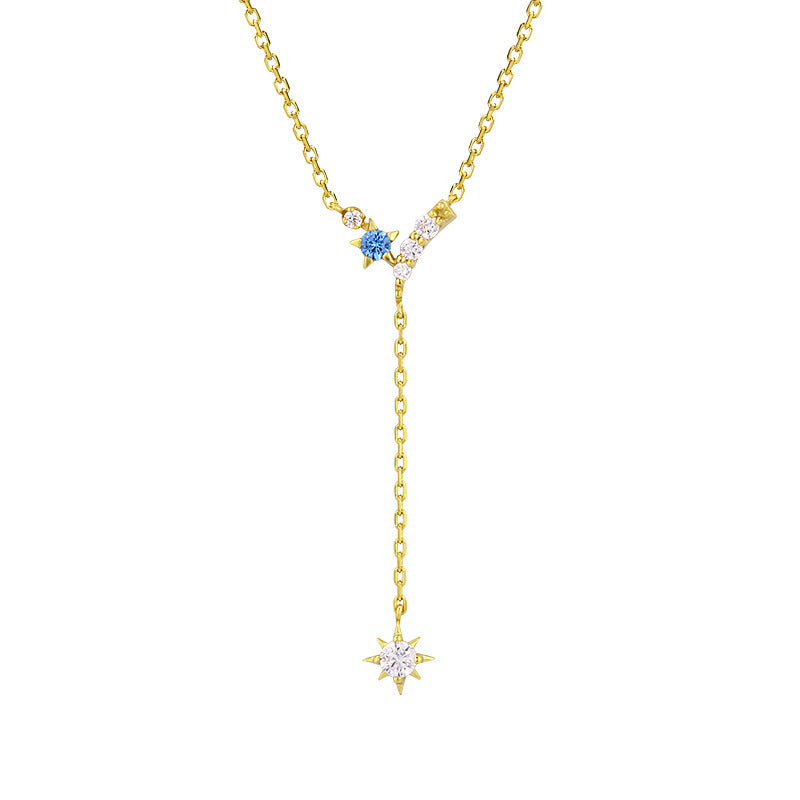 Five-pointed Star Y-shaped Tassel Necklace
