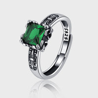 Green Royal Emblem Ring