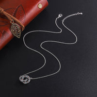Clavicle Double Ring Necklace