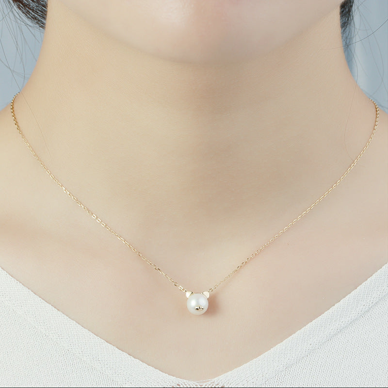 Pig Pearl Choker Necklace