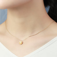 Natural Freshwater Pearl Frosted Necklace