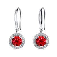 Pomegranate Red Earrings