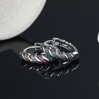Multi-Color Striped Earrings