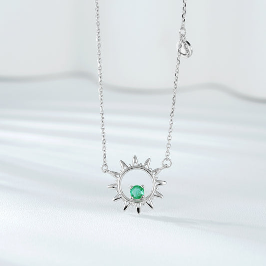 Bright Sun Emerald Necklace