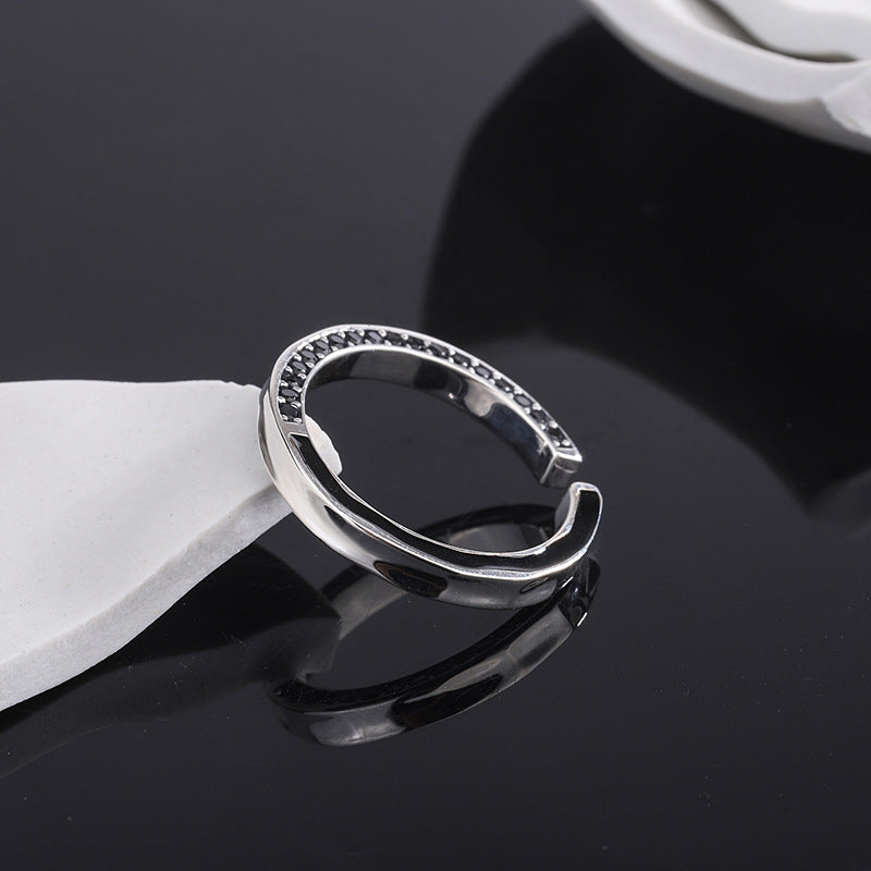 Double-sided Avocado Stone Ring