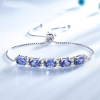 Blue Topaz Christmas Bracelet