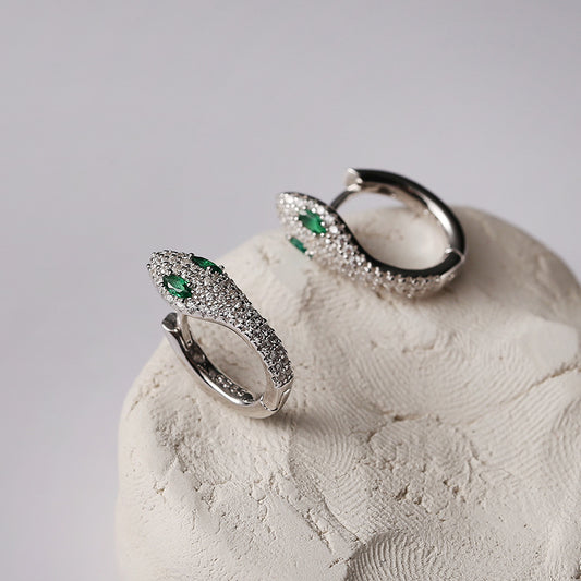 Green-eyed Snake Earring