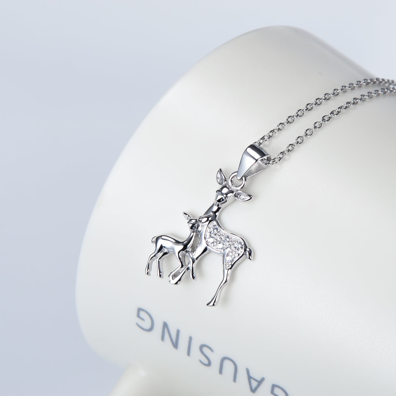 Doe and Fawn Necklace