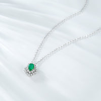 Emerald Luminous Leaf Necklace