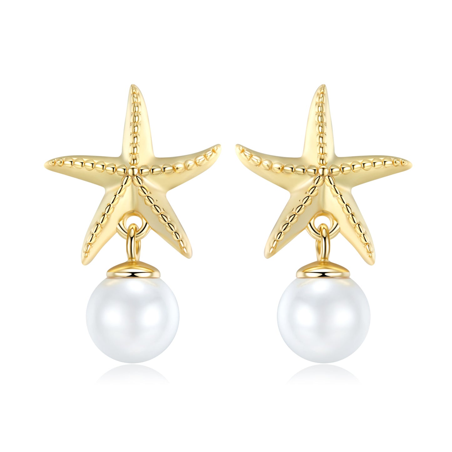 Starfish Pearl Earrings