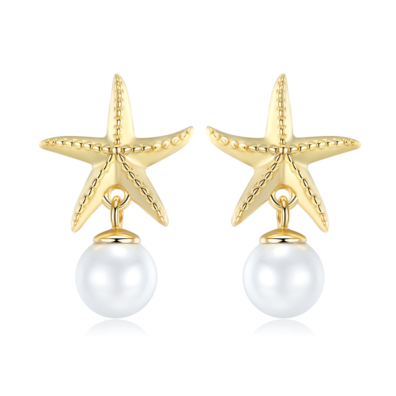 Starfish Pearl Earrings
