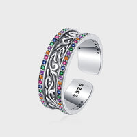 Tang Grass Rattan Flower Ring