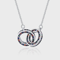 Clavicle Double Ring Necklace