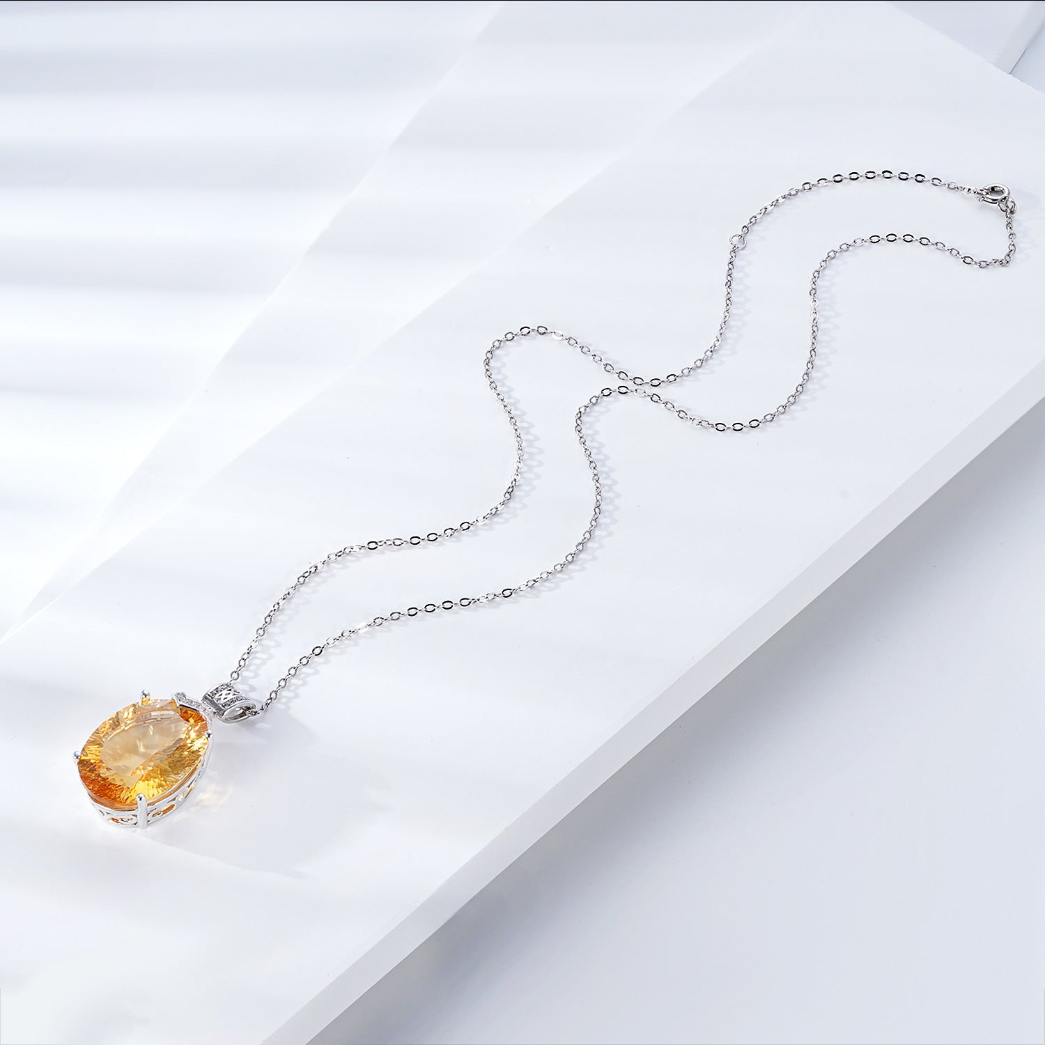 Elegant Natural Topaz Necklace