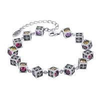Square Cross Rainbow Bracelet